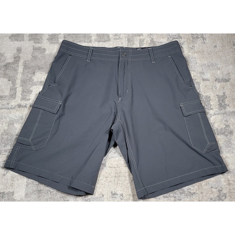 KUHL Born In The Mountains Performance Gray Chino Outdoors Shorts Men's Sz 38x11